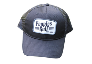 Peoples Golf Black Retro Hat