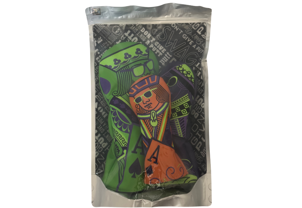 Swag Golf "Mardi Gras" Wood Cover Set "Saks Exclusive"