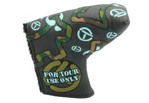 Scotty Cameron Circle T Tiffany and Camo Bulldog Mid Mallet Headcover