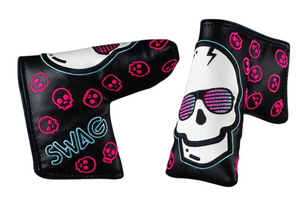 Swag Golf "Pink & Teal Eclipse Skull" Blade Headcover