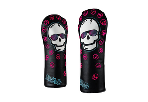 Swag Golf "Pink & Teal Eclipse Skull" Fairway Headcover