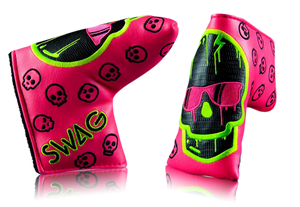 Swag Golf "Neon Pink Dripping Skull" Headcover