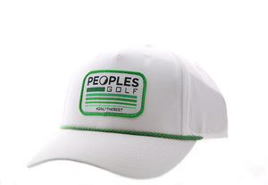Peoples Golf White Rope Hat