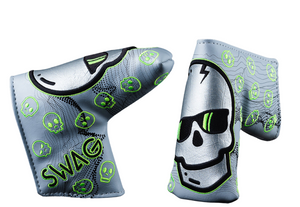 Swag Golf "Ecto Gray Wavelength Skull" Blade Headcover
