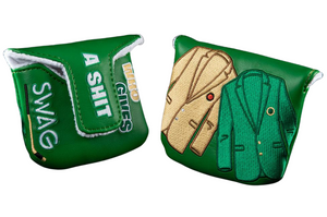 Swag Golf "GOLD JACKET, GREEN JACKET" Mallet Headcover